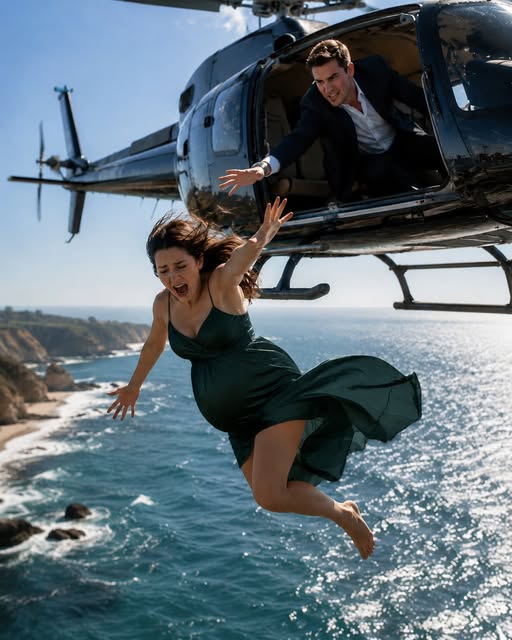 MY BILLIONAIRE HUSBAND PUSHED ME OUT OF A HELICOPTER WHILE I WAS PREGNANT AND WHISPERED, “YOU SHOULD HAVE SIGNED EVERYTHING,” BUT HE DID NOT KNOW WHAT I HAD HIDDEN BENEATH MY DRESS