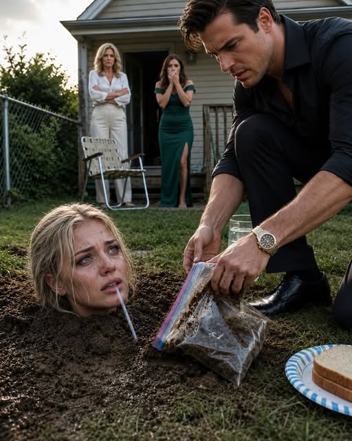 MY HUSBAND BURIED ME UP TO MY SHOULDERS IN OUR BACKYARD WHILE I WAS PREGNANT AND CALLED IT “DISCIPLINE,” BUT HE STOPPED LAUGHING WHEN THE PHONE HE NEVER KNEW I HAD HIDDEN UNDER THE SOIL STARTED TALKING BACK