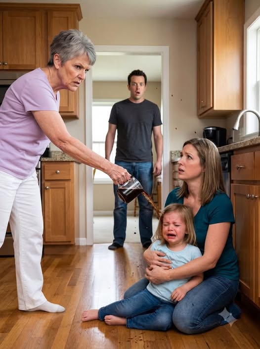 MY MOTHER-IN-LAW THREW SCALDING COFFEE INTO MY TWO-YEAR-OLD DAUGHTER’S FACE—THEN MY HUSBAND STOOD BESIDE HER AND CALLED IT AN ACCIDENT. THREE HOURS LATER, I PRESSED PLAY ON THE PHONE THEY HAD FORGOTTEN WAS RECORDING.