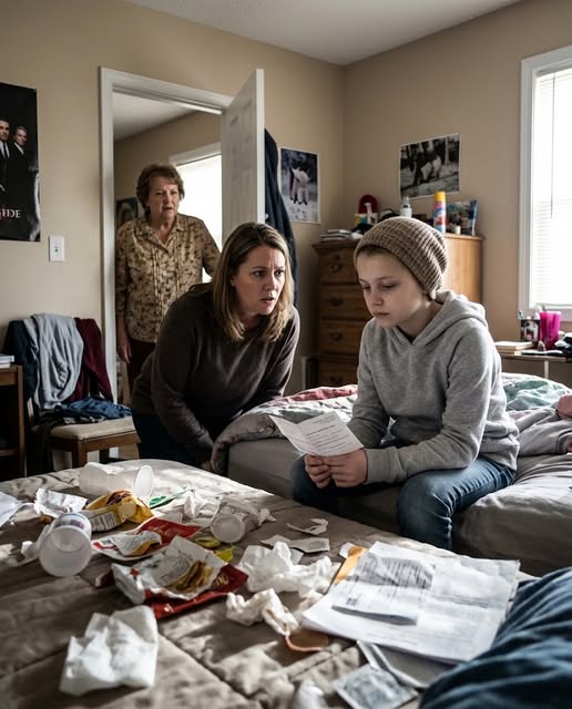 MY TEN YEAR OLD DAUGHTER WAS WEAK AFTER BRAIN TUMOR TREATMENT WHEN I FOUND GRANDMA DUMPING TRASH ACROSS HER BED AND KNOCKING THE PHONE FROM HER HAND. I THOUGHT THE WORST THING I WOULD DISCOVER WAS WHAT SHE HAD DONE TO EMMA WHILE I WAS GONE. THEN OUR PEDIATRIC SPECIALIST CALLED AND SAID, “RACHEL… THE MEDICINE BOTTLES EMMA BROUGHT ME WERE NOT FILLED WITH WHAT THE LABELS SAID.”