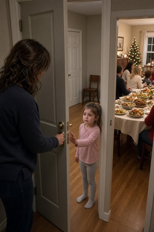 MY FIVE-YEAR-OLD DAUGHTER WAS LOCKED IN AN EMPTY ROOM WHILE MY FAMILY ATE CHRISTMAS DINNER TEN FEET AWAY.