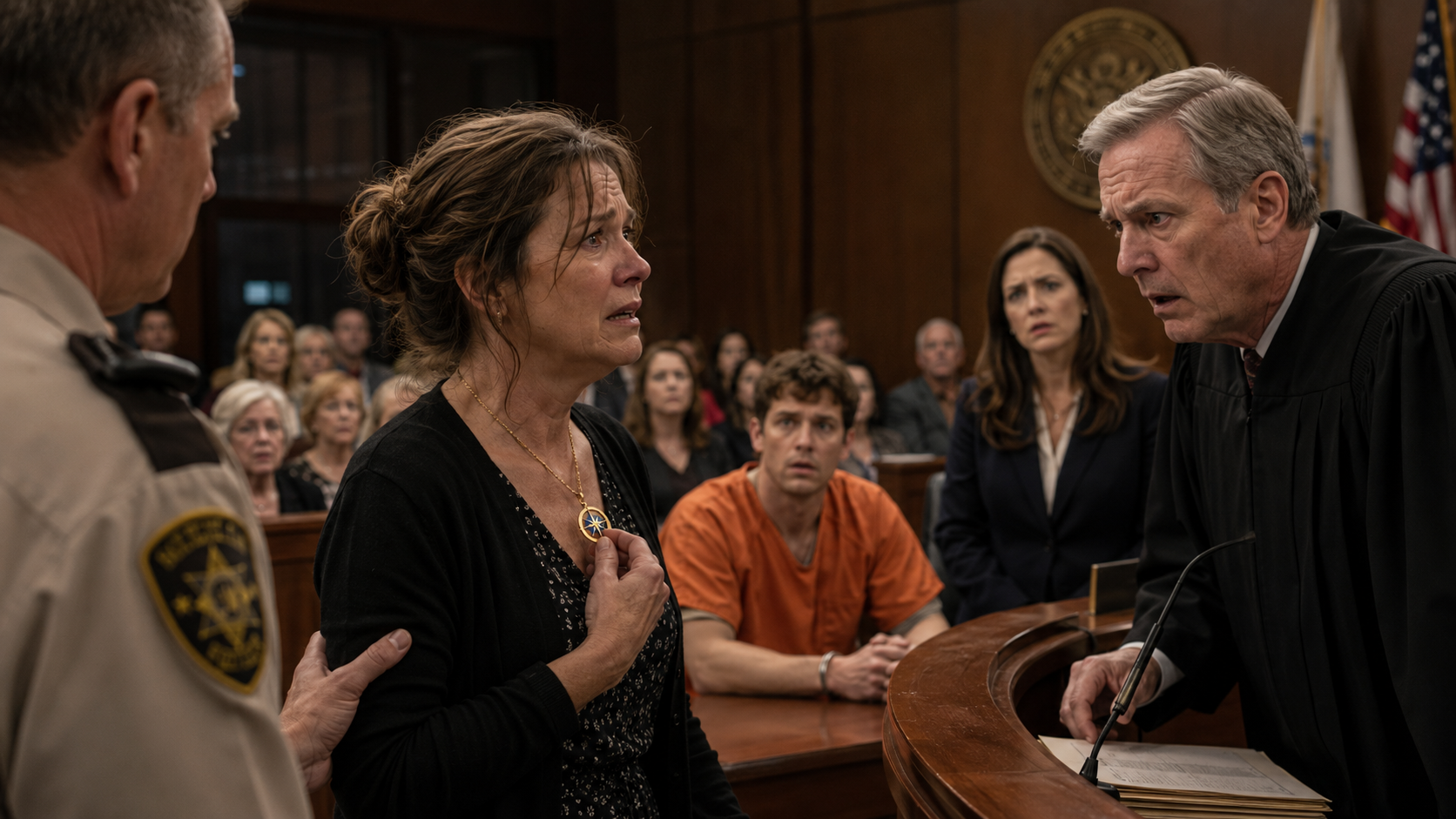 The Judge Raised His Gavel—Then Recognized My Necklace