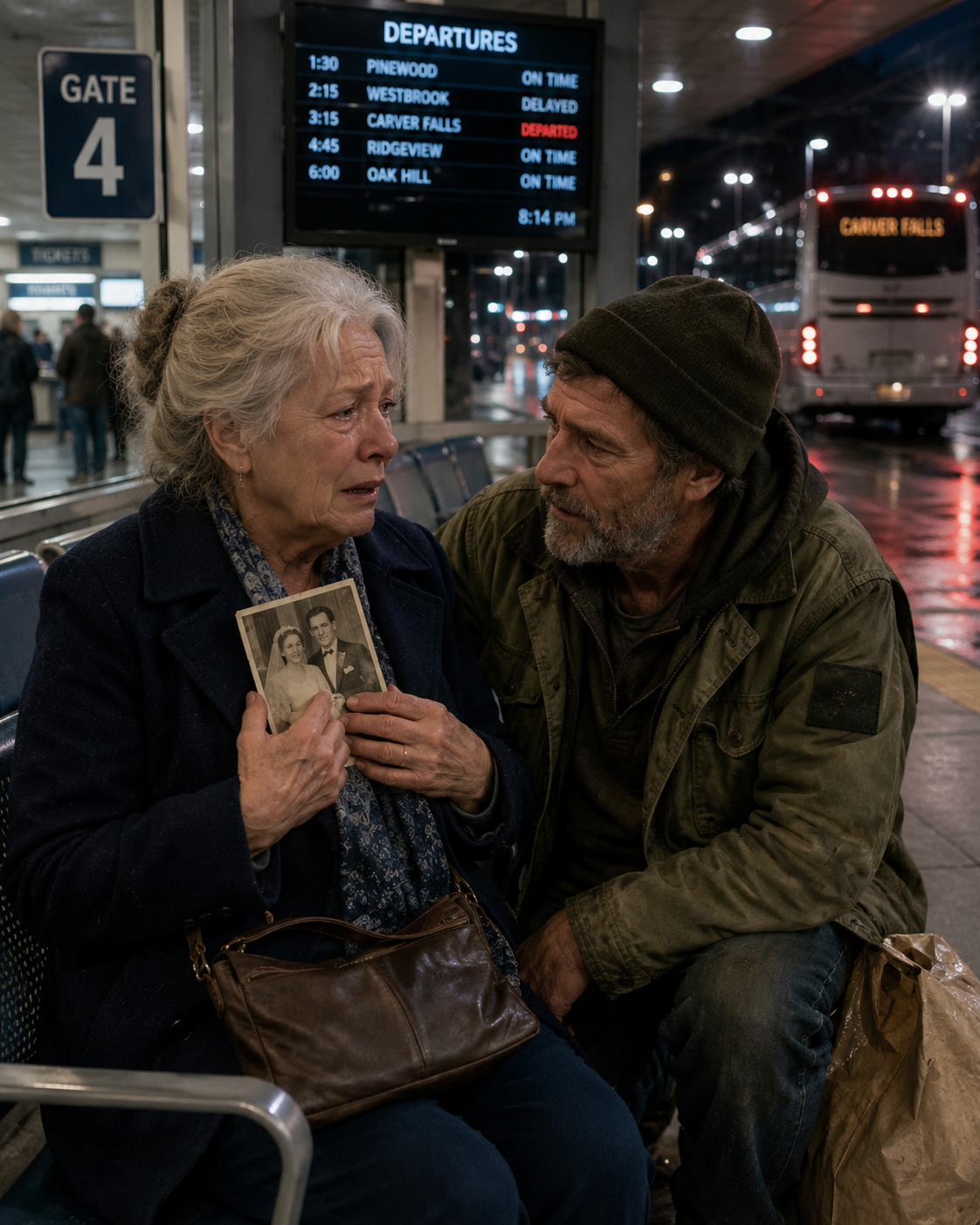 My Children Left Me At The Bus Station With My Wedding Photo