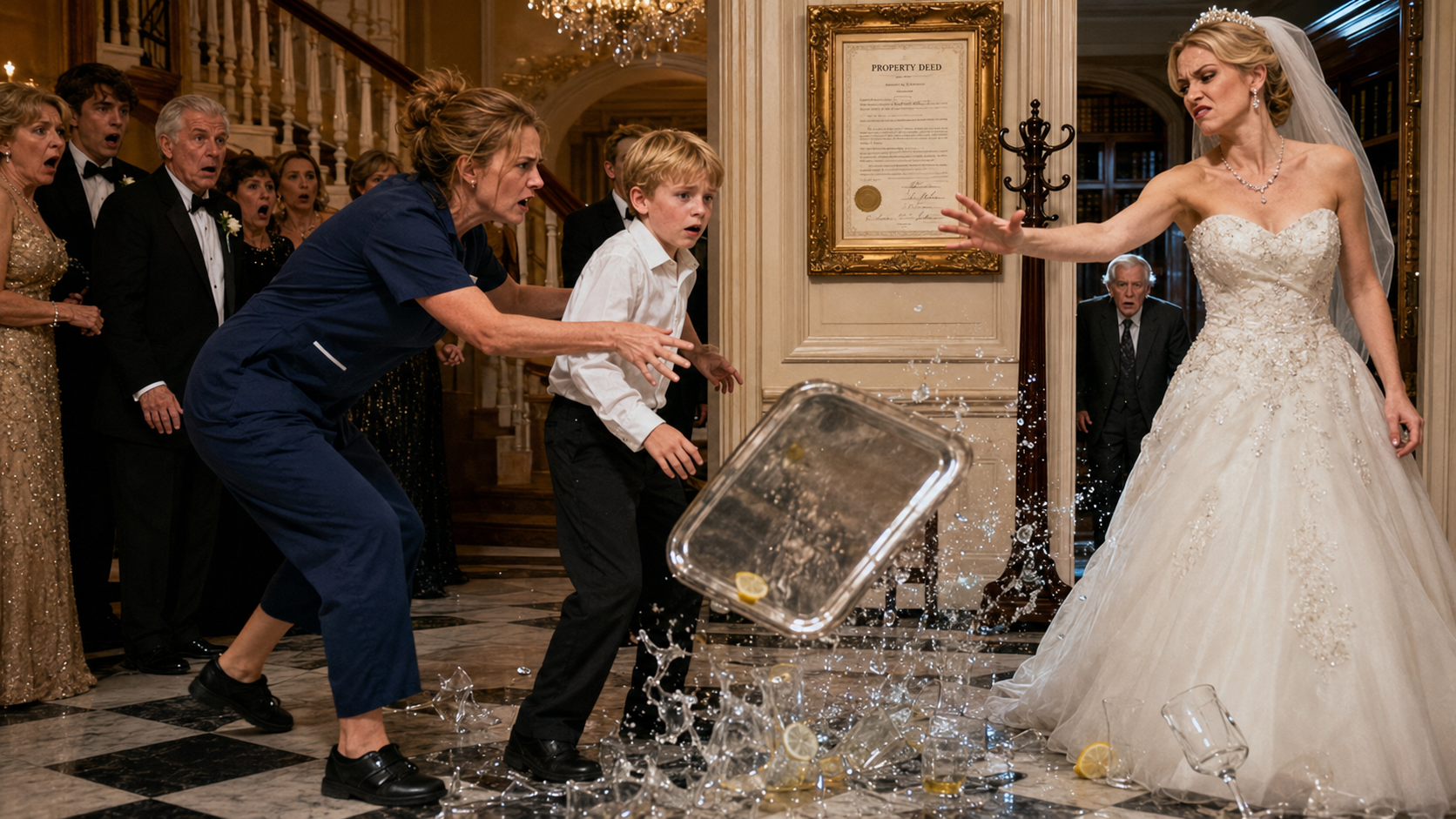 The Rich Bride Made My Son Serve Drinks—Then He Read The Last Name On The Deed