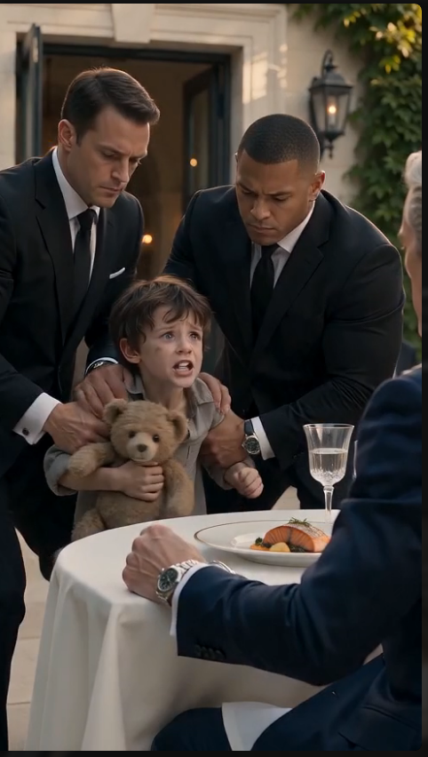 **A Homeless Boy Interrupted a Billionaire’s Lunch to Save His Life — But the Secret Hidden Inside His Old Teddy Bear Shocked Everyone**