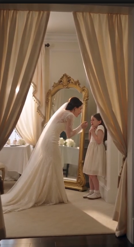 🔥🔥The Bride Was About to Tear the Golden Locket From the Little Girl’s Neck — Until the Secret Inside Changed Everything