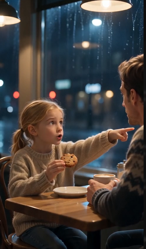 A FATHER TOOK HIS LITTLE DAUGHTER TO A CAFÉ—BUT ONE SENTENCE SHE WHISPERED CHANGED EVERYTHING