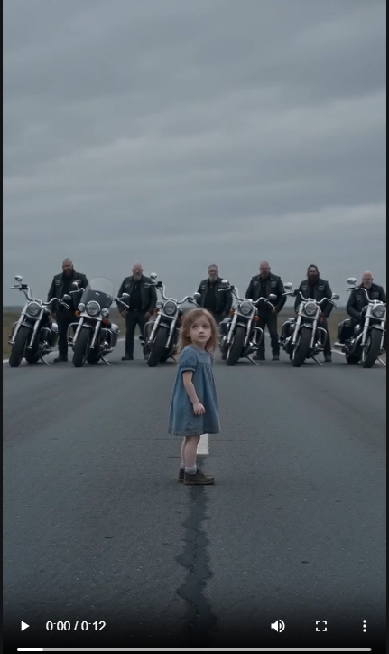 “The Little Girl Said His Name… Then The Biker Saw The Bracelet That Changed Everything”
