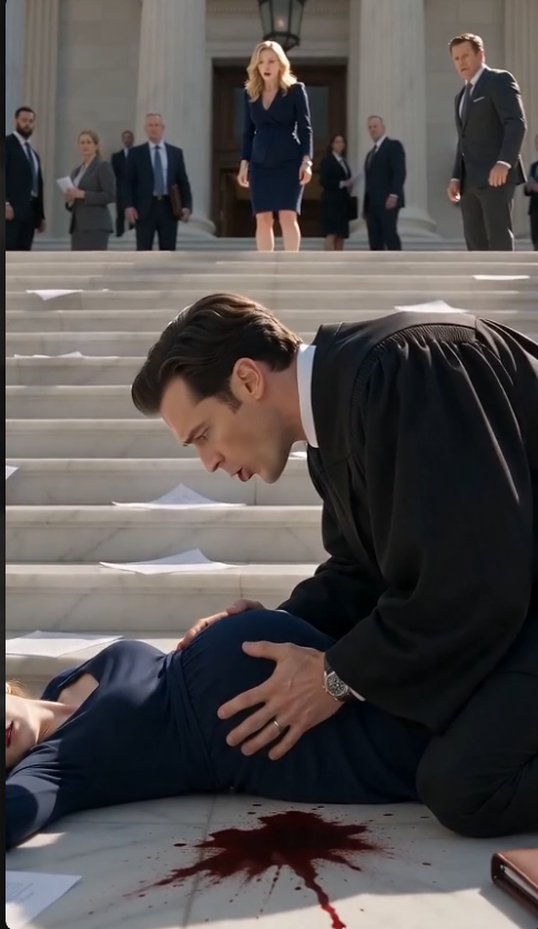 The Mistress Pushed His Pregnant Wife Down the Courthouse Stairs — But She Didn’t Know Her Brother Was the Most Feared Lawyer in the State