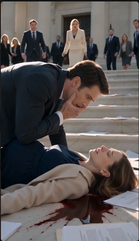 🔥🔥🔥The Mistress Pushed a Billionaire’s Pregnant Wife Down the Courthouse Steps — But She Had No Idea Whose Sister She Had Hurt
