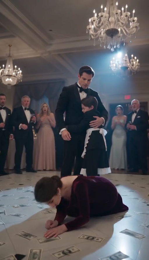 Billionaire’s Fiancée Forced a Poor Maid to Dance for Money—Then Her Son Ran In Crying, “Mommy!”
