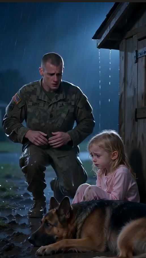"# 🇺🇸 I Found My Five-Year-Old Daughter Sleeping In The Mud With Our Dog While My Wife Partied Inside... She Told Her I Had Died Overseas—She Never Expected Me To Walk Through The Back Door Alive That Same Night.