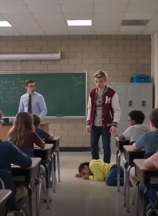 I stood frozen as the class bully hit the new, non-verbal girl. But when her speech tablet suddenly began looping a hidden recording, the entire room went dead silent...