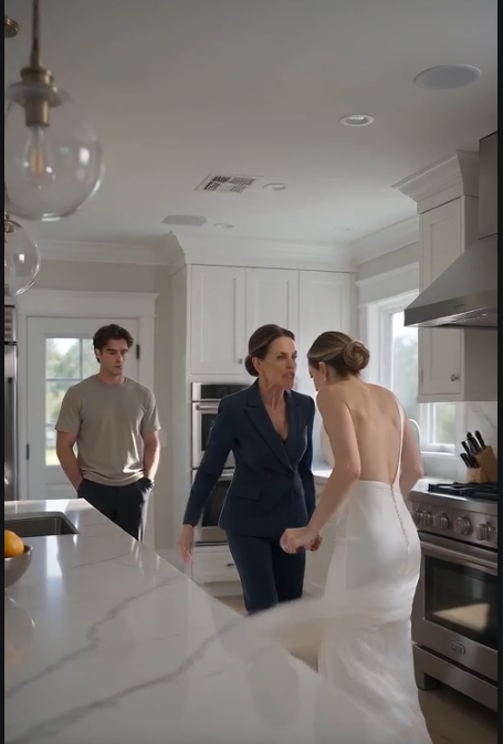 When my mother-in-law ripped my white dress to shreds in front of everyone, she expected tears.