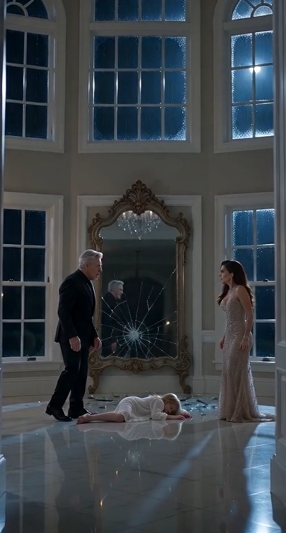 🔥 “He Threw His Fiancée Into the Pool… Then His Daughter Revealed the Secret Behind the Broken Mirror”