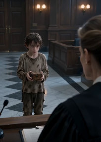THE JUDGE ORDERED POLICE TO REMOVE A HOMELESS BOY — THEN THE BOX HE CARRIED REVEALED A TRUTH SHE HAD BURIED FOR 11 YEARS