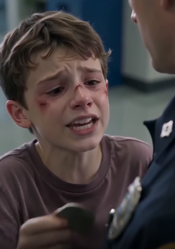 A bruised little boy burst through the doors of my police station screaming, “Please lock the door before he finds me!”