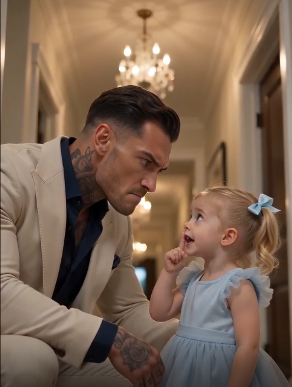 The Mafia Boss Came Home Early and Found His Maid’s Toddler Guarding His Forbidden Study—Then She Whispered, “Your Fiancée Is Inside Again”