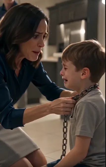 My 4-Year-Old Went Silent—Then I Found Him Chained Beside The Dog Bowls