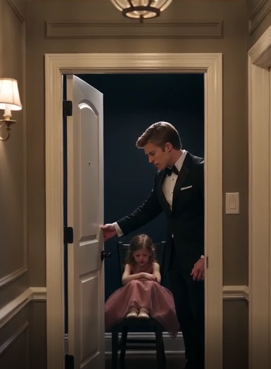 Minutes before his wedding, Lucas found his little daughter locked inside a bathroom.