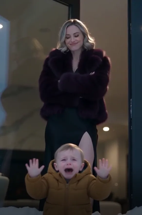 "She Locked Her Little Stepson Outside in the Freezing Snow… But She Never Expected His Mother to Come Home"
