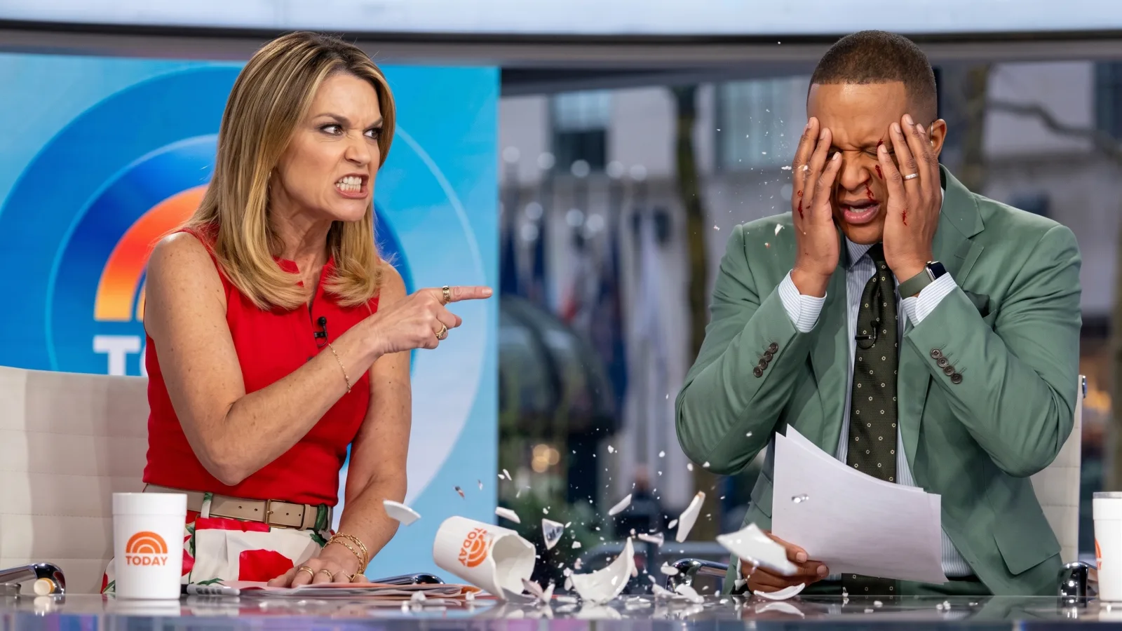 NBC Co-Host Smashes Coffee Mug On Anchor Desk: Shards Fly Into Partner’s Face Before Signal Blackout