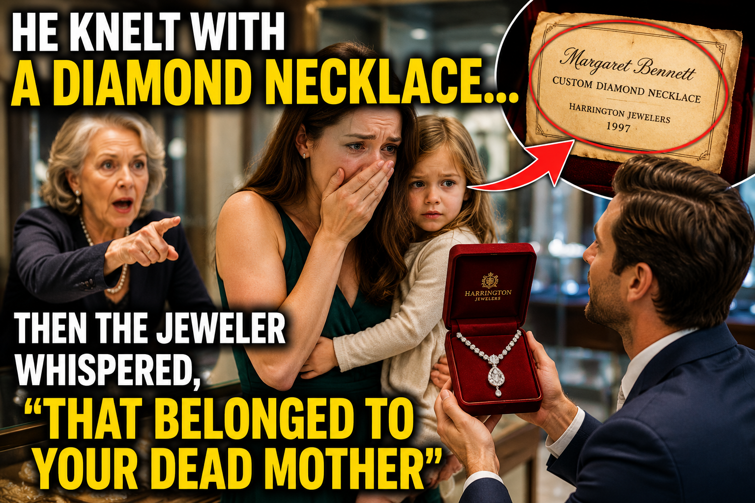 He Proposed With a Diamond Necklace—Then the Jeweler Revealed It Belonged to Her Dead Mother