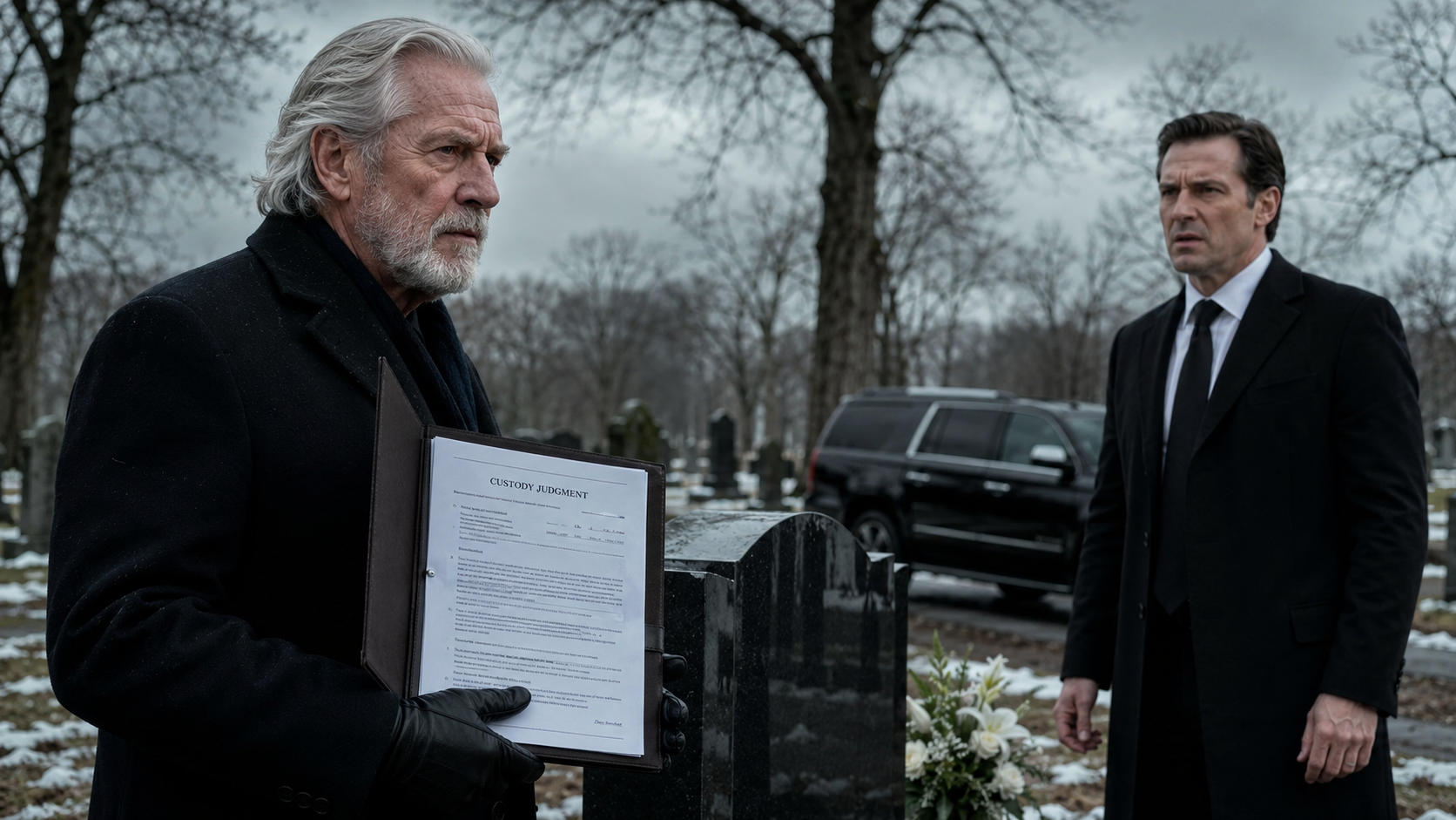 At My Daughter’s Funeral, Her Husband Came for the Kids—Then My Granddaughter Whispered, “He Doesn’t Know About the Recording.”