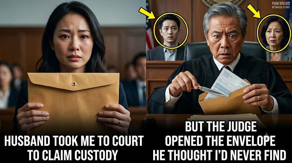 My Husband Took Me to Court to Steal My Sons—Then the Judge Opened the Envelope His Father Left for Me