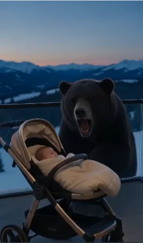 Harrison thought the bear had created the danger until he discovered someone had prepared the terrace for its arrival.