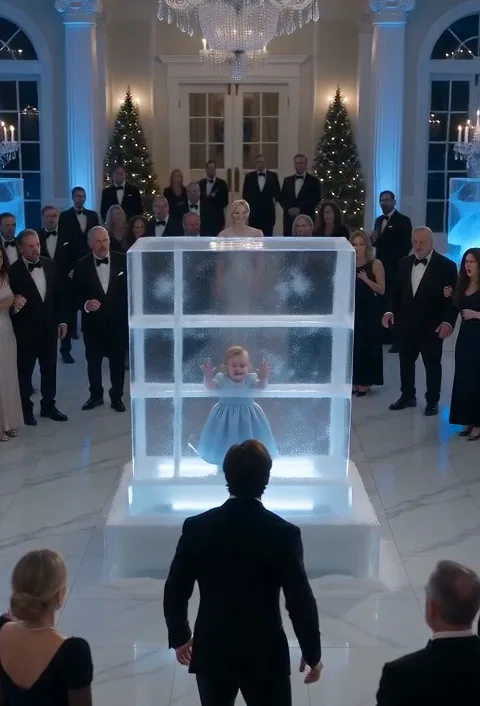His daughter had been crying alone for minutes, but someone had been standing beside her moments earlier.
