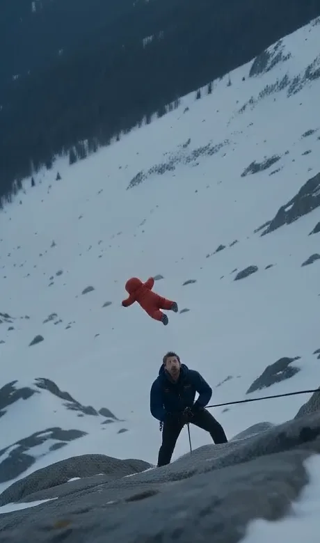 The wolf wasn’t attacking the child—it was guarding her from the edge and trying to lead them somewhere.