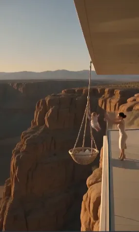 Lily was crying in a suspended hammock below the balcony, and Victoria still expected Adrian to believe her version first.