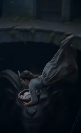 The beast roared below, Lily cried above, and Vanessa smiled—until the castle showed whose hands had released the cradle.