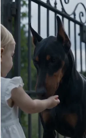 The Doberman ignored every command and ran straight toward a family secret buried behind glass.