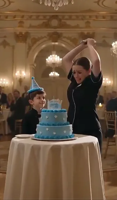 THE MAFIA BOSS WATCHED HIS MAID POINT TOWARD THE DESTROYED CHOCOLATE CAKE, BUT WHEN SHE MENTIONED HIS SON'S SEVERE ALLERGY, HIS EXPRESSION HARDENED.