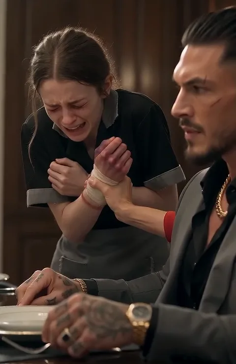 THE MAFIA BOSS ASKED WHAT HAPPENED TO GRACE’S HAND AND HIS FIANCÉE ANSWERED BEFORE THE MAID COULD SPEAK