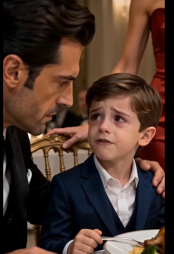 THE MAFIA BOSS WATCHED HIS FIANCÉE BLOCK HIS HUNGRY SON FROM EATING, BUT WHEN A WOMAN WITH A SECRET FOLDER APPEARED AT THE DOOR, HIS EXPRESSION HARDENED.