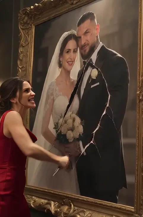 THE MAFIA BOSS WATCHED VANESSA CUT THROUGH THE PAINTED WEDDING DRESS AS THOUGH SHE WAS TRYING TO ERASE SOMETHING