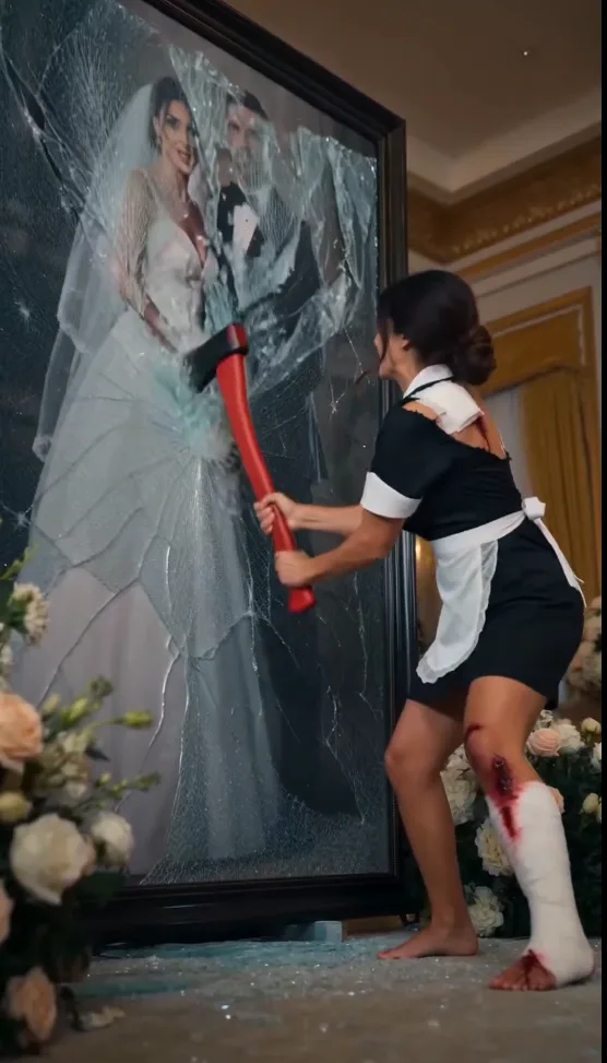 THE MAFIA BOSS'S BRIDE THOUGHT HER SECRET PAPERS WERE SAFE BEHIND THEIR WEDDING PHOTOGRAPH—BUT WHEN HIS LIMPING MAID GRABBED AN AXE, HER ENTIRE PLAN UNRAVELED.