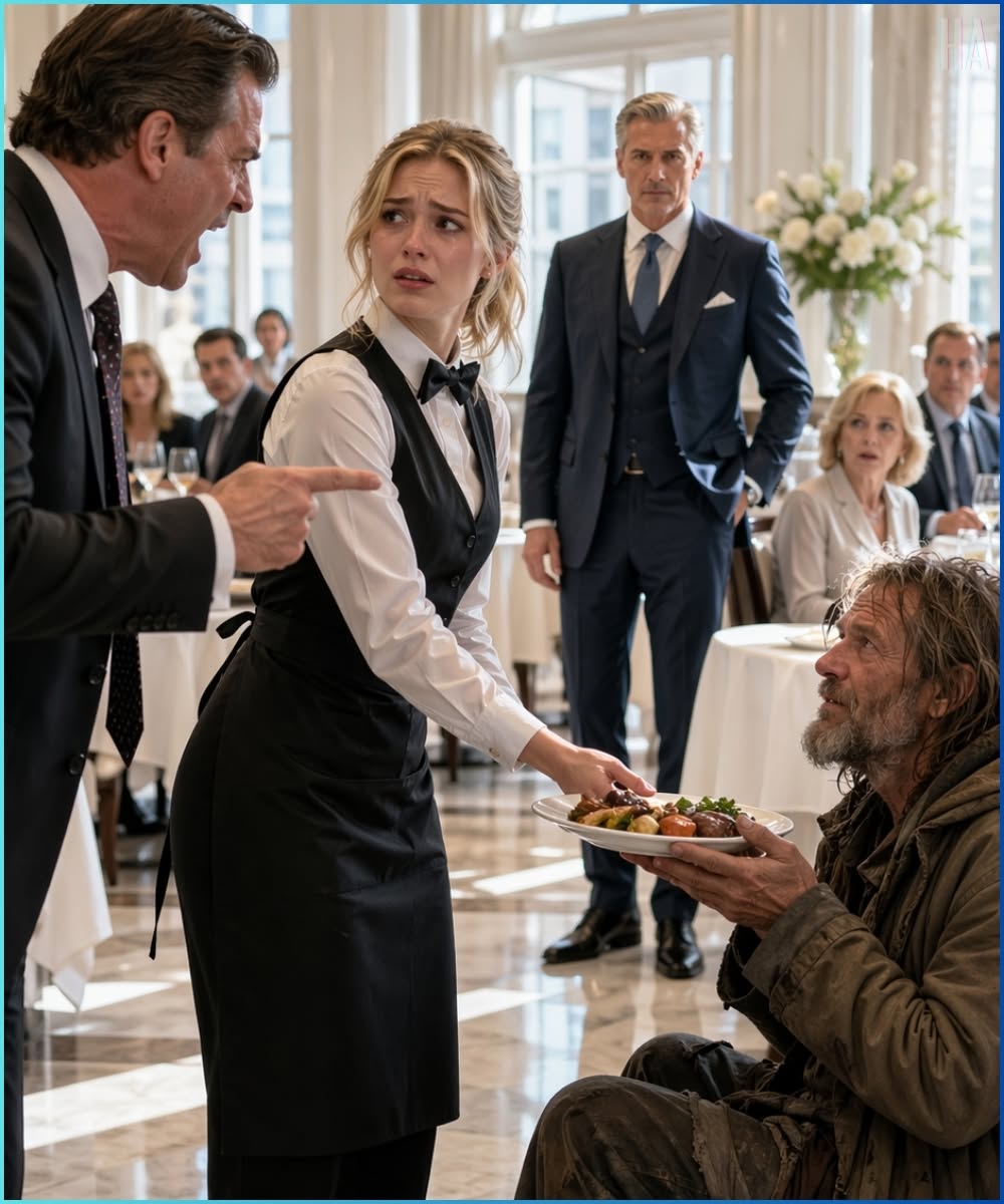 "They fired her for feeding a starving old man. Ten minutes later, the billionaire at table twelve bought the entire restaurant."