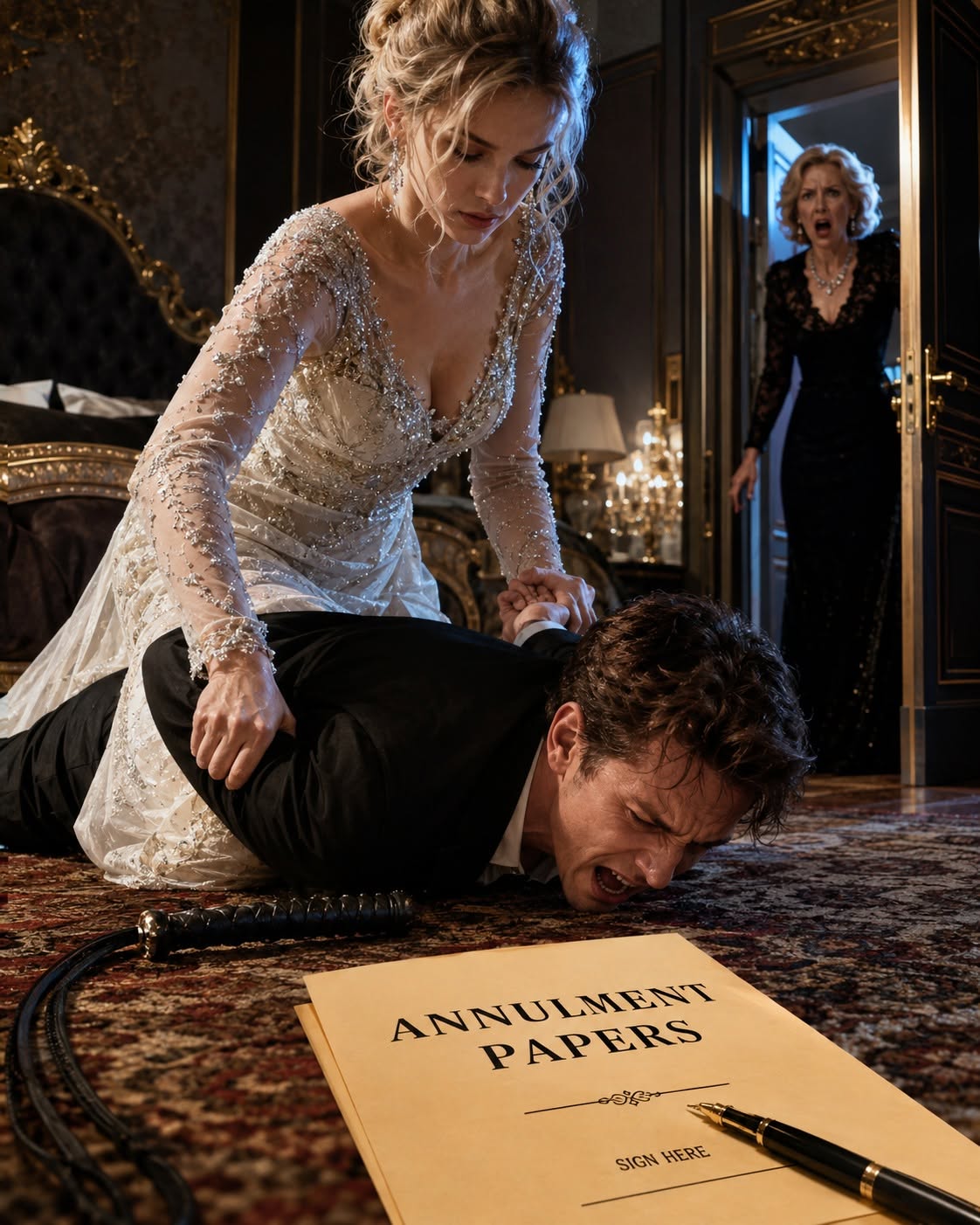 "My husband locked the door on our wedding night with a whip and a rulebook. Ten seconds later, he was begging me on the floor."