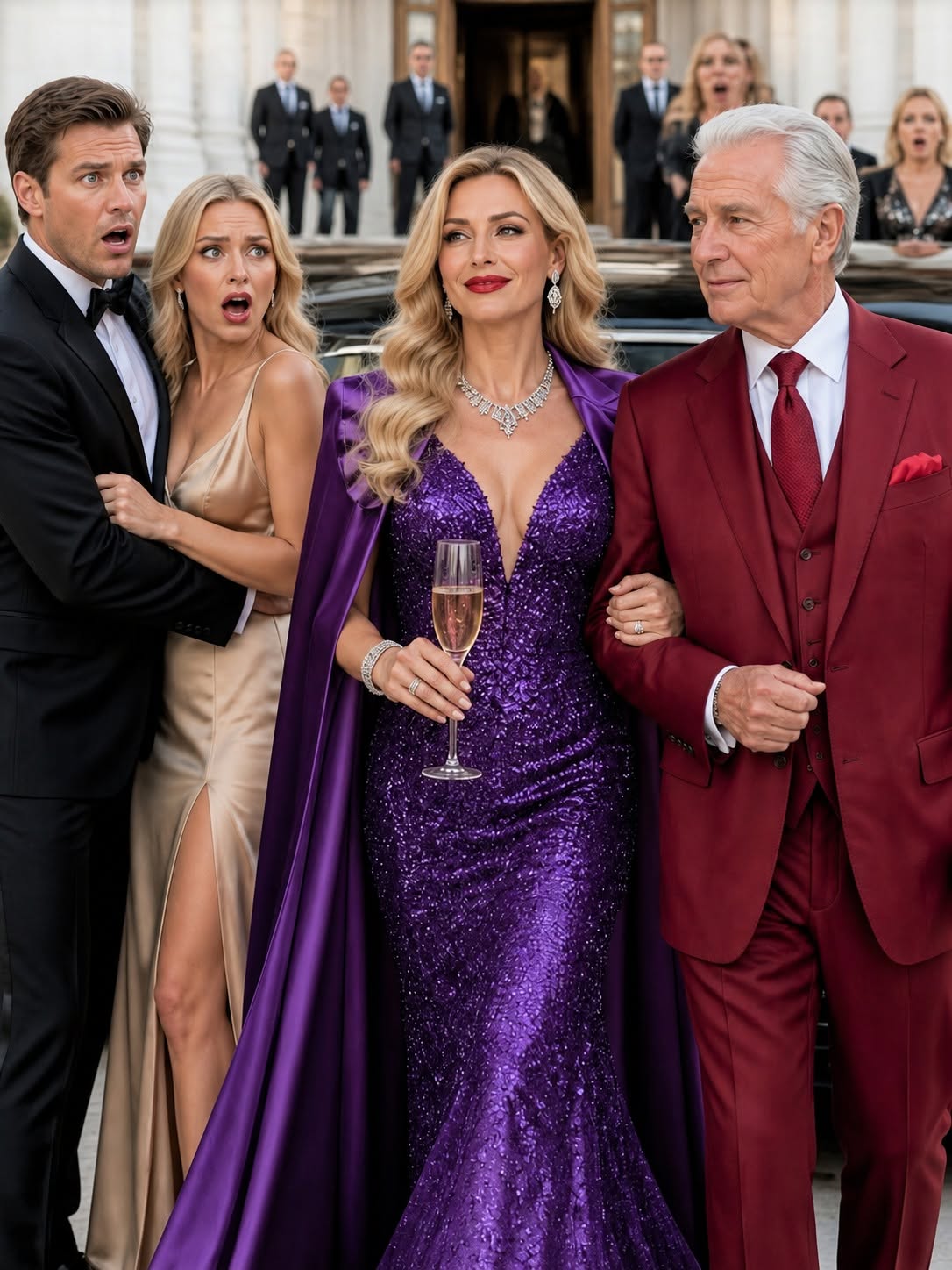 "He Left His Wife Behind in a Worn-Out Dress to Take His Mistress to the Gala. She Called the Billionaire Father She Hid From for Three Years."