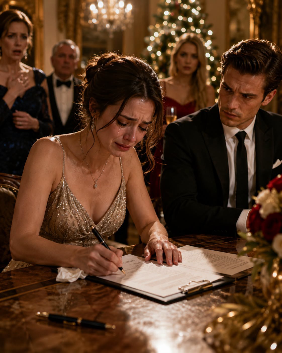 He Forced Her To Sign Divorce Papers In Front Of 300 Guests At Their Christmas Gala. Then Her Real Name Broke The Entire Room.