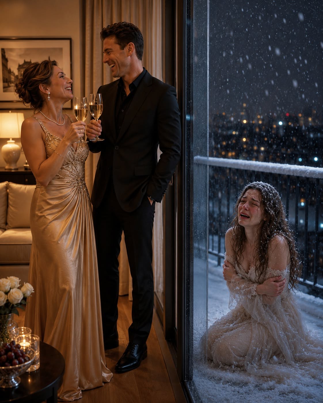 I Locked My Wife on the Freezing Balcony for $8,000—Then I Found Her Ring and a Trail of Water