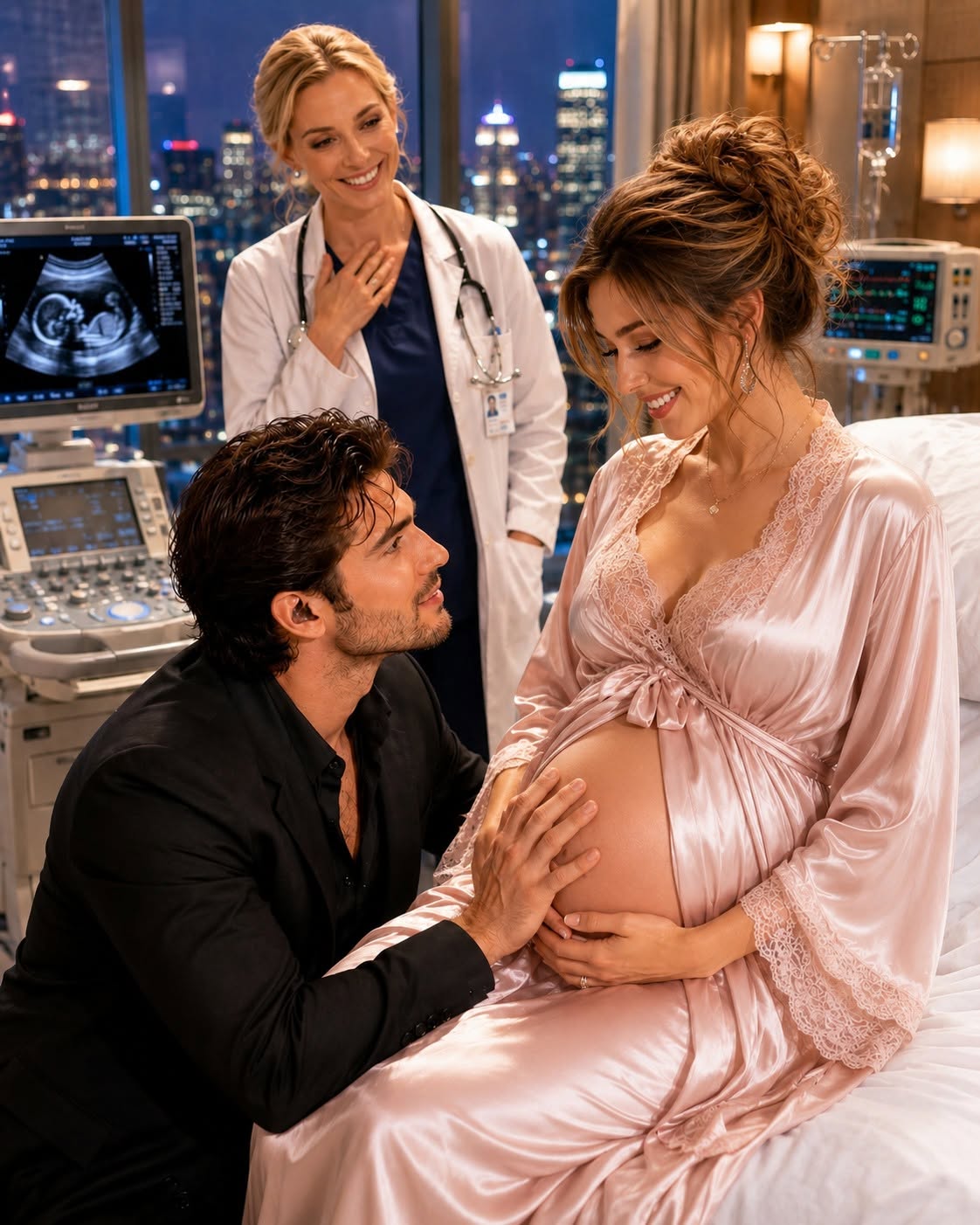"He Found Me 34 Weeks Pregnant in Hiding, Fell to His Knees in Disbelief—Then the Ultrasound Revealed a Terrifying Secret"