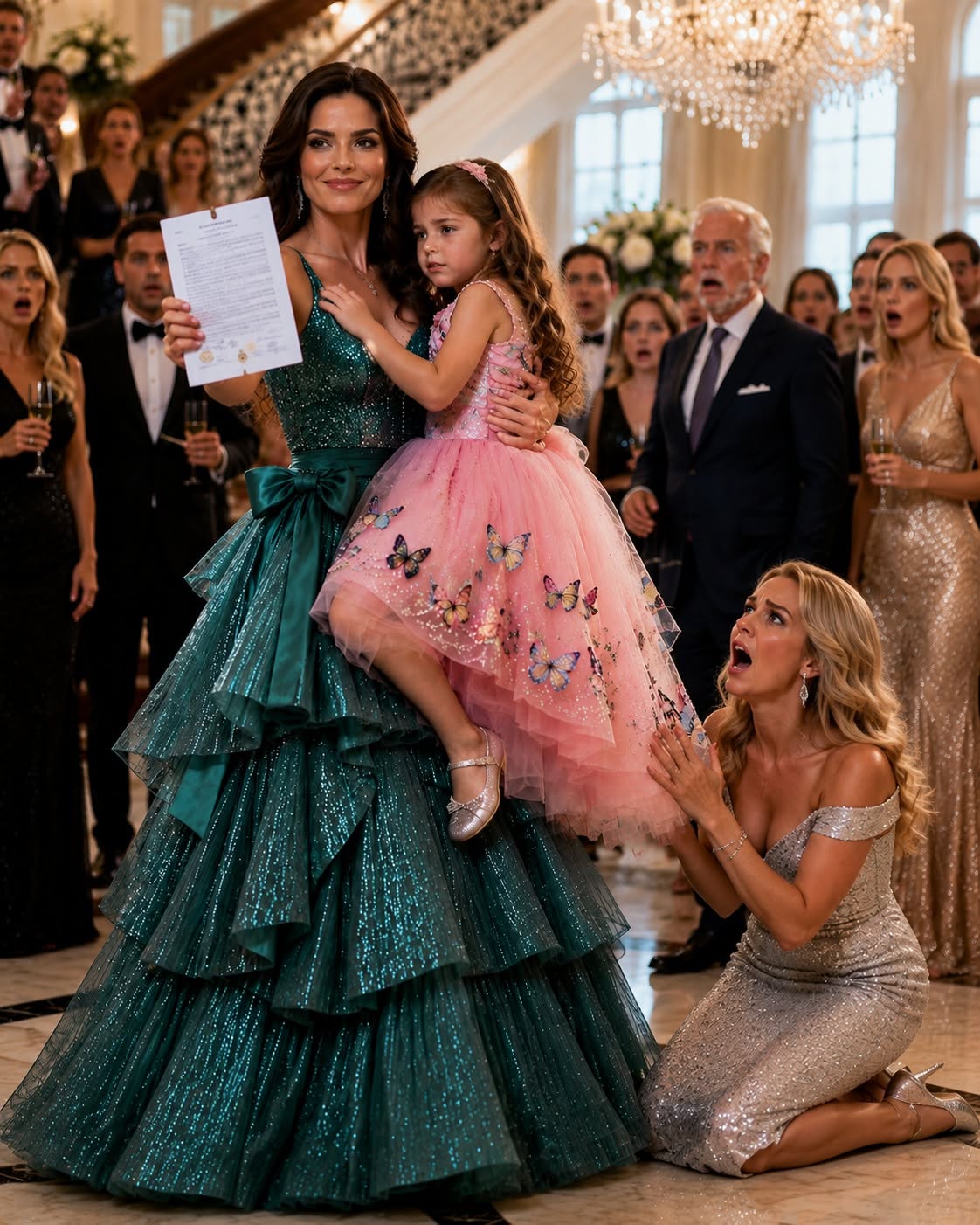 "He Forced His Wife and 5-Year-Old Daughter to Apologize to His Mistress. Then the Little Girl Called the Richest Man in the Room 'Grandpa'!"