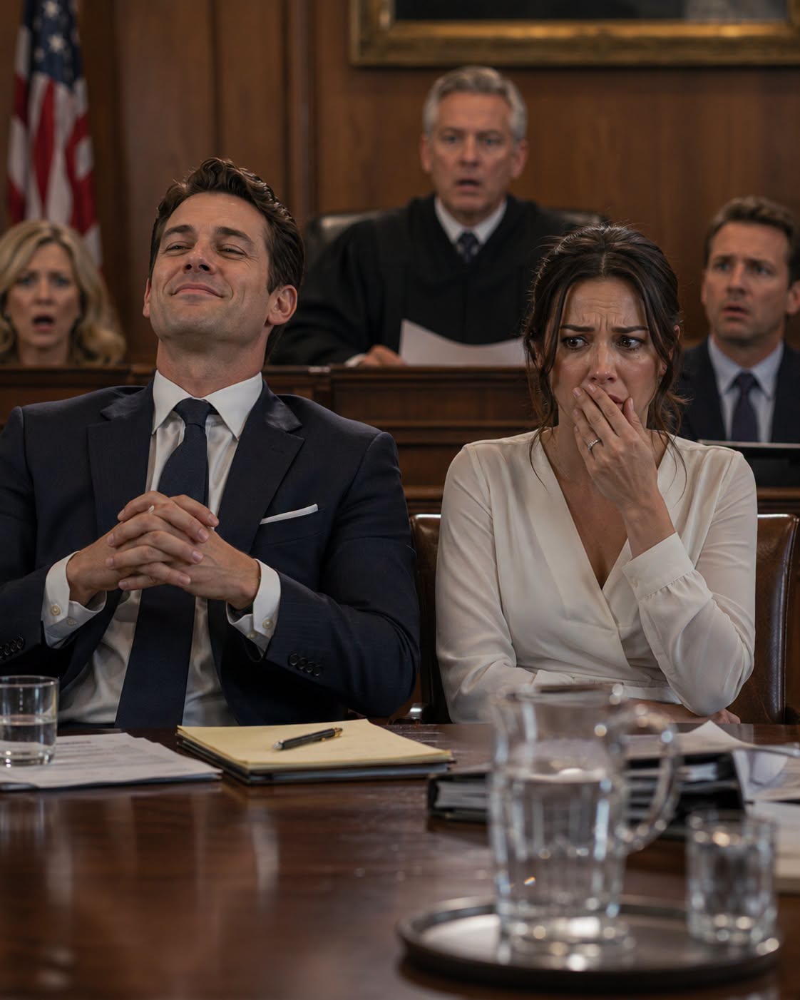 "He Celebrated Winning a Cruel Prenup That Left His Wife With Nothing. Then the Judge Revealed Her True Last Name, and His Entire Empire Collapsed!"