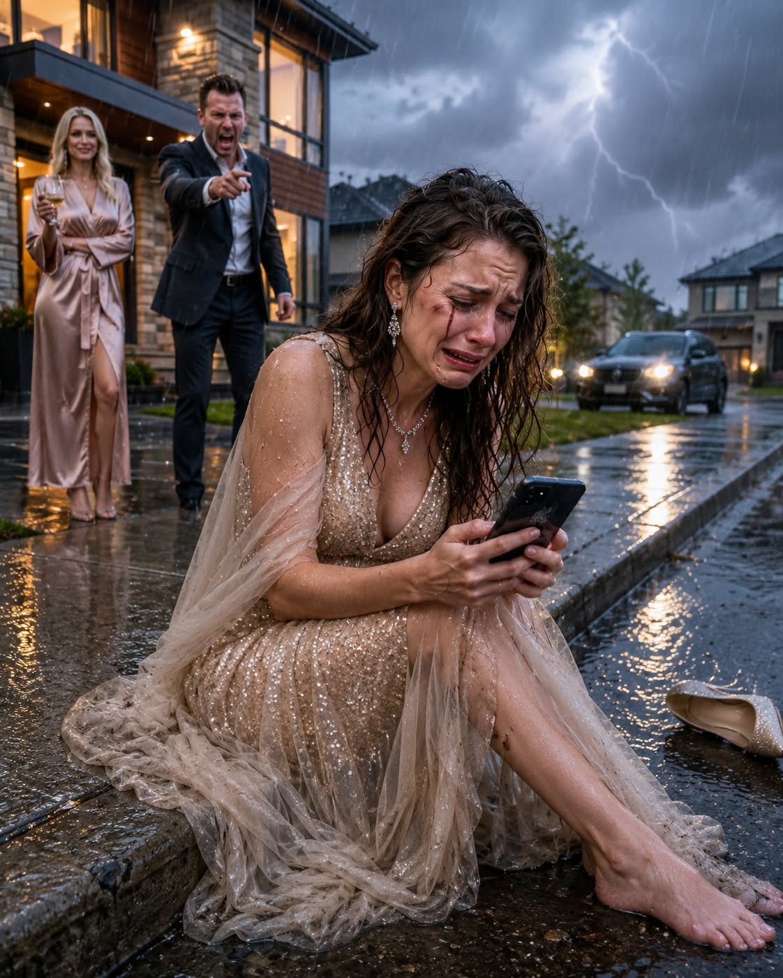 "He Slapped Me Six Times and Threw Me Into the Storm. He Had No Idea Who My Father Was."