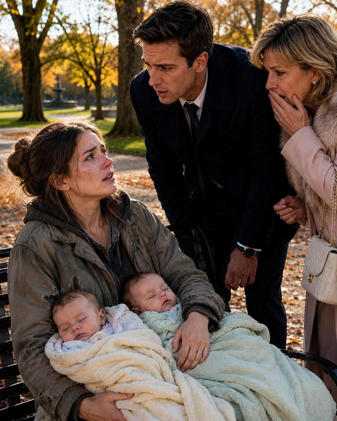 "He Found His Ex-Wife on a Cold Park Bench—Then the Baby Opened His Eyes."